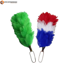 Premium Quality Decorative <b>Feather</b> Hackles Accessory with Custom Logo Colors Sizes OEM Service for <b>Hats</b> Crafts Displays - Product Image 2
