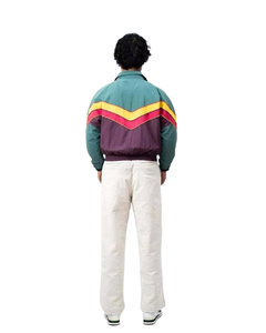 Windbreaker Retro Sports Colorblock Green Purple Track Anorak Jacket Windproof Waterproof Nylon <b>Coat</b> Outdoor Windbreaker Jackets - Product Image 5