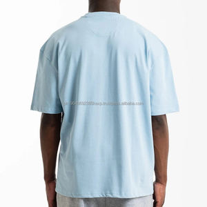 เสื้อยืดโอเวอร์ไซส์ผู้ชาย ผ้าฝ้าย 100% ขายส่ง ทรงหลวม น้ำหนัก 300 กรัม พิมพ์ลายได้ คอกลม ปรับแต่งได้ - Product Image 2