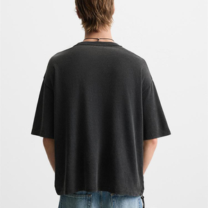 Novedad 2026: Conjunto de camisetas unisex de algodón 100% de alta calidad, estilo vintage oversize, lavado ácido, con estampado DTG de personajes, transpirable. - Product Image 4