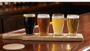 Porte-verre en bois de style plateau de créateur pour plusieurs verres Organisateur pratique et élégant pour la maison, le bureau ou la fête d'Inde - Product Image 5