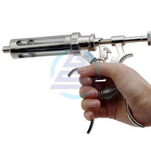 Jeringa de Inyección Continua de Vacunas Veterinarias de Metal de 10/20/30/50 ml, Pistola de Vacunación Automática para Aves de Corral, Cerdos, Vacas y Ovejas - Product Image 1