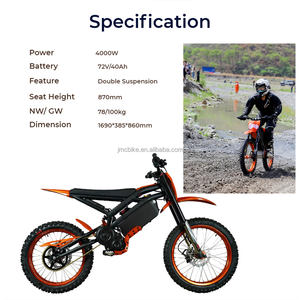 Motocicleta Eléctrica Todoterreno Dirt Cross <span class=keywords><strong>de</strong></span> 4000W con Motor sin Escobillas <span class=keywords><strong>de</strong></span> 72V y 40ah para Adultos - Product Image 6