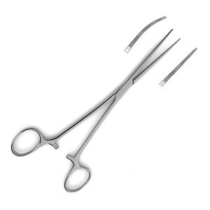 Pinzas Intestinales Quirúrgicas Bainbridge de Acero Inoxidable de 19 cm, Reutilizables, Rectas y Curvas para Procedimientos Precisos - Product Image 3