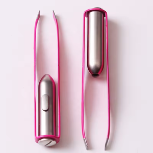 Pinzas Profesionales para Cejas con Luz LED, Pinzas para Cejas Diagonales con Lámpara, Pinzas para Cejas de Acero Inoxidable - Product Image 1