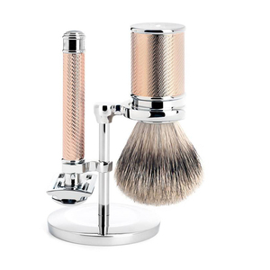 LEO BEAUTY PRO - Juego de Afeitado de Alta Calidad con Maquinilla de Afeitar Manual de Doble Filo de Acero Inoxidable y Brocha de Pelo de Pelo de Ardilla Silvertip - Product Image 6