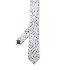 Corbata con estampado de argyle clásico y logotipo personalizado, corbata de seda texturizada con diseño de chevron audaz para hombre - Product Image 6