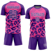 Jersey Sepak Bola Unisex Buatan Pabrik, Kaos Lengan Pendek Kerah Bulat, Dapat Dicetak Nama dan Nomor, Grosir Jersey Sepak Bola