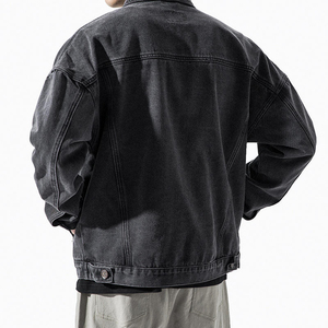 Men's Classic Denim <b>Jacket</b> Nylon/Cotton Blend Waterproof Breathable Trucker <b>Jacket</b> Casual Streetwear Outerwear Custom Logo ODM - Product Image 1
