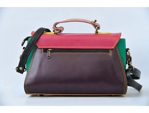 New Handcrafted Genuine Recycled Leather <b>Sling</b> <b>Bags</b> Stylish Women Animal Print Leather Crossbody <b>Bag</b> Casual Multicolor <b>Bag</b> - Product Image 5
