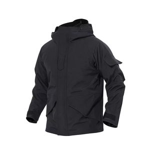 New Arrival <b>Men's</b> Softshell <b>Jacket</b> High-Quality Custom Winter <b>Jacket</b> with Stand Collar & <b>Long</b> Sleeves Canvas Fabric OEM - Product Image 5