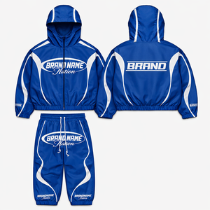 Survêtements coupe-vent en nylon pour hommes 2026 – Logo personnalisé, streetwear, strass, légers, écologiques, respirants et résistants au vent - Product Image 5