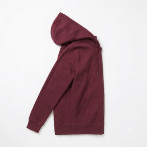Men's <b>Hooded</b> <b>Zip</b>-Up Sweatshirt Solid Teal Cotton French Terry Regular Fit Casual Autumn Wear Mens Winter Fleece Pullover Hoodie - Product Image 5