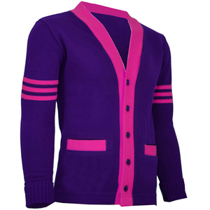 Wholesale Cashmere High Quality Knitted Kapa Alpha Psi Fraternity <b>Cardigan</b> <b>Sweater</b> Low Price Applique Embroidery <b>Sweater</b> - Product Image 1