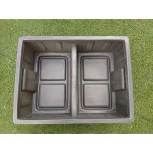 Plastic <b>Crate</b> Solid Box Stackable Logistic <b>Storage</b> Container Gray - Product Image 4