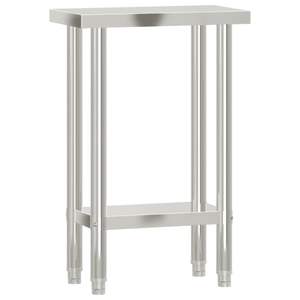 โต๊ะทำงานครัวเชิงพาณิชย์ ขนาด 21.7x11.8x33.5 นิ้ว ผลิตจากสแตนเลส - Product Image 2