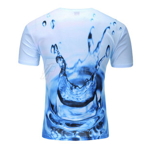 บริการ OEM เสื้อยืดซับลิเมชั่นผู้ชาย ระบายอากาศได้ดี น้ำหนักเบา เป็นมิตรกับสิ่งแวดล้อม สวมใส่สบาย คุณภาพสูง ผลิตจากโพลีเอสเตอร์ 100% - Product Image 2