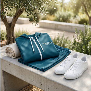 Conjunto Deportivo de Verano de Entrega Rápida, Unisex, con Logotipo Personalizado, Dos Piezas, Camiseta Casual de Manga Corta y Pantalones Cortos con Bolsillos con Cremallera - Product Image 4