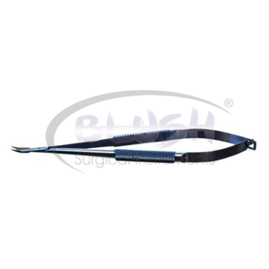 Barraquer Needle Holder Curved Titanium (Model 1)Ophthalmic Microsurgical Instrument Eye Surgery Suturing Tool By <b>Blush</b> Surgical - Product Image 2