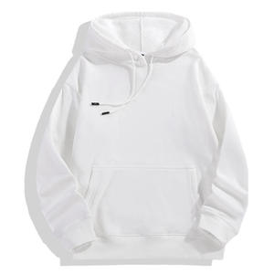 OEM High Quality 100% Polyester 350grams Heavyweight Embroidered <b>Pullover</b> <b>Men</b> Plain Oversized Loose Fit Fleece Hoodie Autumn - Product Image 2