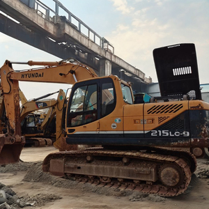 Excavatrice d'occasion Hyundai 215LC-9 de 21,5 tonnes, marque coréenne d'origine, grande taille moyenne, chenille, provenant de Corée, moteur Yanmar d'occasion - Product Image 1
