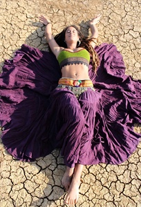 กระโปรงแม็กซี่ผ้าฝ้ายสไตล์โบฮีเมียน ฟลาเมงโก เต้นระบำหน้าท้อง กระโปรงระบายพลิ้วไหว ของขวัญสำหรับเธอ ราคาโรงงาน - Product Image 4