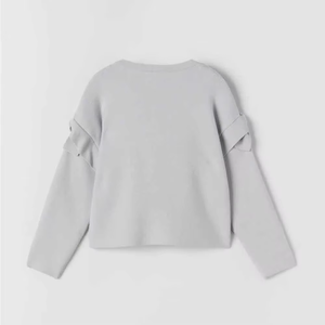 Conjunto de 2 Piezas de Ropa Deportiva de Felpa Francesa para Niños y Niñas Pequeños, Sudadera de Cuello Redondo y Pantalones Largos Holgados - Product Image 2