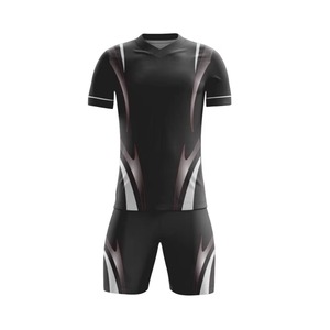 Maillots de football courts personnalisés avec logo imprimé, design 2026, uniformes d'entraînement sportifs pour équipes avec technique de sublimation, tenues de football - Product Image 4