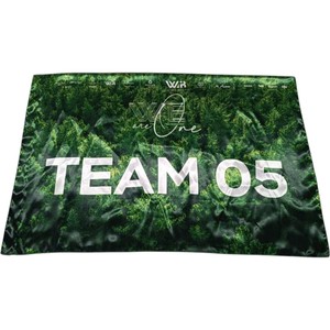Bandera Promocional con Forma de Pluma, Impresión Digital, Duradera, de Poliéster y Aluminio, del Consejo Contra el Cáncer - Product Image 5