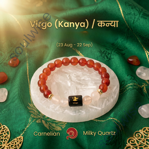 Pulsera VIRGO (Cornalina y cuarzo) - Product Image 3