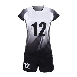 Uniforme de Voleibol Unisex, Ropa Deportiva Ligera y Transpirable de Manga Corta, 100% Poliéster, MOQ Bajo, Hecho en Pakistán - Product Image 1