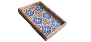 Natural Wooden Serving <b>Tray</b> Durable and Stylish for <b>Food</b> Service and Home Decor Available for Bulk Quantity - Product Image 1