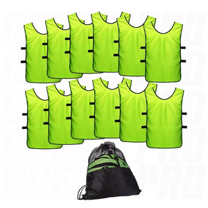 Maillots de football à séchage rapide pour enfants, gilets d'entraînement légers et respirants en maille pour les jeunes équipes de football - Product Image 1