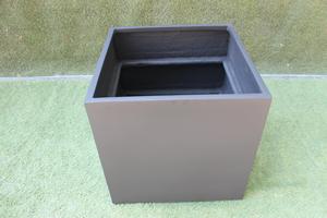 Meilleures ventes, nouvelle arrivée, pots de fleurs KNT modernes de luxe en FRP brun, incassables, légers, pour plantes de jardin, finition rugueuse - Product Image 2