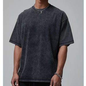 เสื้อยืดแขนสั้นโอเวอร์ไซส์ ผ้าฝ้าย 100% ล้างสีแล้ว สำหรับผู้ชาย ลายพิมพ์ตามสั่ง คอกลม สไตล์ลำลอง วินเทจ ทรงพอดีตัว ความยาวปกติ - Product Image 1