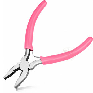 Pince de serrage mini de 5 pouces - Pince combinée à ressort avec mâchoires dentelées, petites pinces coupantes pour la fabrication de bijoux, multi-usages - Product Image 1