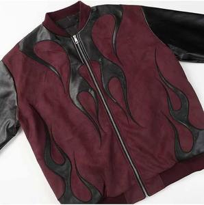 Chaqueta Varsity de Béisbol de Cuero con Bordado Personalizado de Alta Calidad, Talla Grande, con Apliques para Hombre, para Invierno - Product Image 5