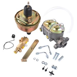 Kit Servofreno Chevrolet Nuovo da 7 pollici in Zinco + Cilindro Maestro con Attacco da 1 pollice + Valvola Proporzionale per Freni a Disco/Tamburo - Product Image 3