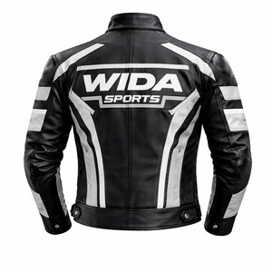 Blouson de moto d'aventure en cuir de vachette robuste, équipement de motard, double couture, fabricant exportateur de qualité supérieure - Product Image 2