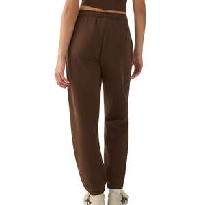 Pantalones Deportivos de Felpa para Mujer, Cintura Alta, Logotipo Personalizado, Mezcla de Algodón, Estilo Urbano, Pantalones de Chándal, Venta al Por Mayor OEM - Product Image 5