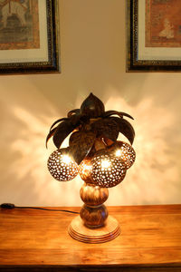 Unique <b>Coconut</b> <b>Shell</b> Candle Stand Sun Rays Handmade Eco Tealight Holder Yellow Christmas Party Natural Decorative Accent for - Product Image 4