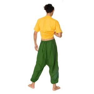 Cintres pour pantalons et jupes en coton vert - Product Image 1