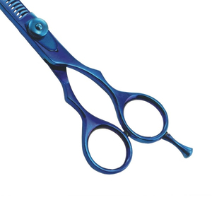 High Sale Professional Blue Thinning Hair Scissors Straight <b>Shears</b> Stainless Steel Barber Salon Cutting <b>Tool</b> Made in Pakistan - Product Image 6