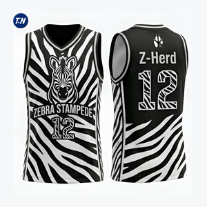 Camiseta de Baloncesto Personalizada con Nombre de Equipo, Transpirable, de Secado Rápido, Antibacteriana, Diseño sin Mangas, Unisex, Verano, 100% Poliéster - Product Image 2