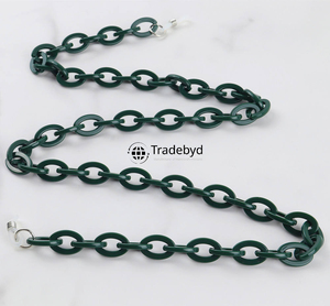 resin chain stylish trendy handmade necklace colorful fashion jewelry lightweight durable accessory for women girls Tradebyd - Product Image 4