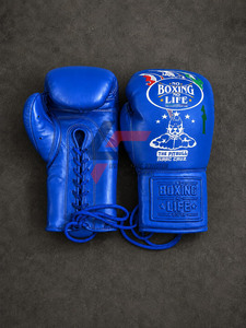 Gants de boxe professionnels personnalisés de haute qualité, fabriqués en usine, avec motif Pit Bull imprimé, « No Boxing No Life » - Product Image 5