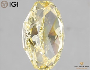 Diamant de laboratoire CVD 3,00 CARAT Forme ovale Couleur jaune vif fantaisie Clarté VVS2 avec certificat IGI pour bague d'anniversaire Cadeau - Product Image 6