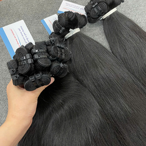 สินค้าขายดี ผมต่อเวียดนามแท้แบบ Black Machine Weft พร้อมส่ง ไม่พันกัน เกล็ดผมครบถ้วน SDD - Product Image 3