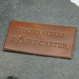 Custom Embossed Leather Patches Logo 3D Raised Badge Clothing <b>Label</b> OEM Supplier - Product Image 3