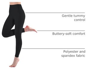 Wholesale Custom Women's Spandex/Polyester High Waist Skinny Fit Formal Leggings Solid Pattern 180g Quick Dry Eco-Friendly - Product Image 5